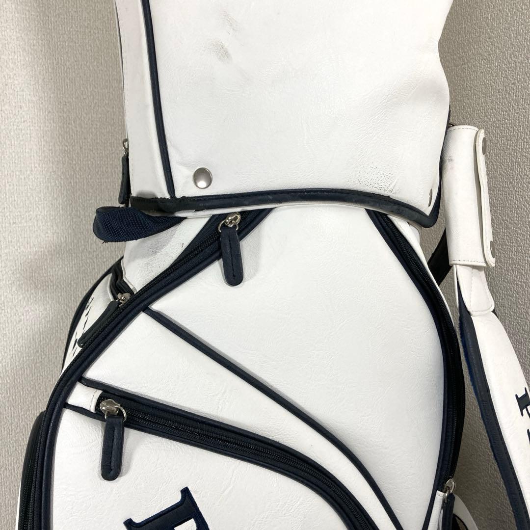 w1様PAPAS PLUS golf ゴルフバッグ ホワイト　パパスプラスゴルフ