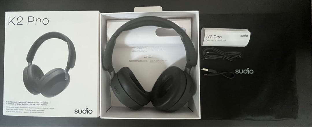 Sudio K2 Pro ワイヤレスヘッドホン ブラック ほぼ未使用