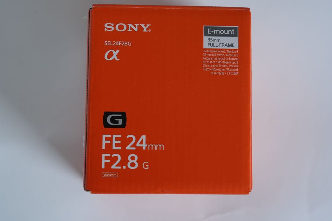 ソニー ·FE 24mm F2.8 G