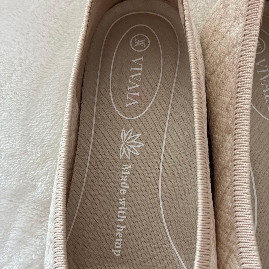 VIVAIA ビバイア　フラットシューズ サイズ37 ベージュ