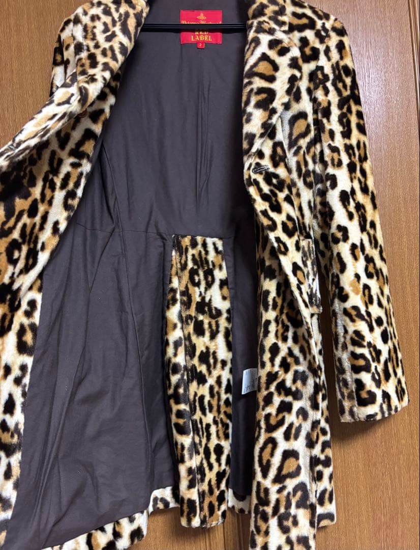 ヴィヴィアン・ウエストウッド ヒョウ柄 ダブルブレストコート