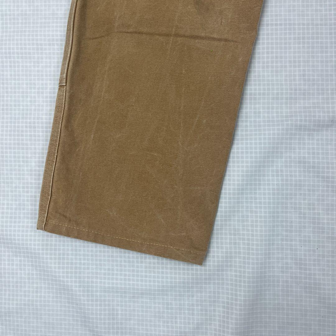 【USA製】カーハート B01 ダブルニー ペインターパンツ 茶 W82 雰囲気