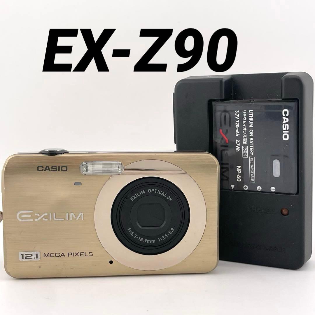 実写美⭕️【動作確認済み】CASIO EXILIM EX-Z90　ゴールド
