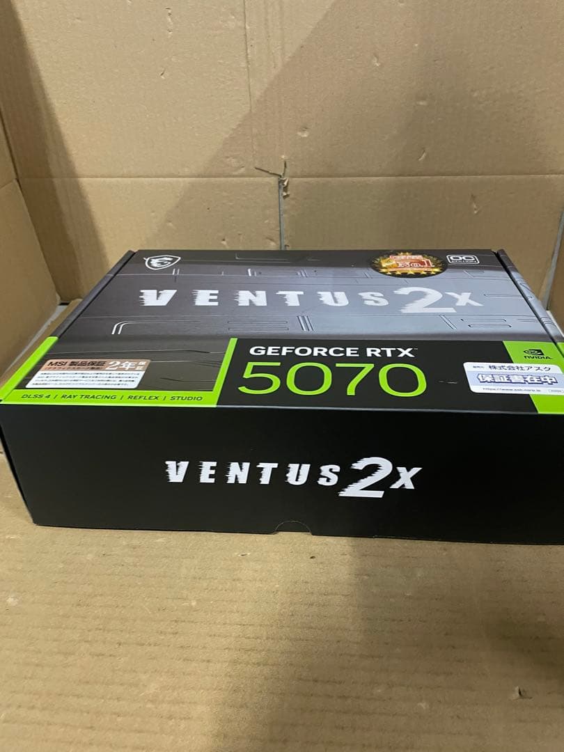 グラフィックボード・グラボ・ビデオカード MSI GeForce RTX 5070 12G VENTUS 2X OC