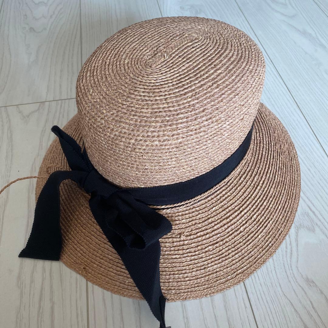 美品HELEN KAMINSKI ベージュ麦わら帽子 ヘレンカミンスキー女優帽