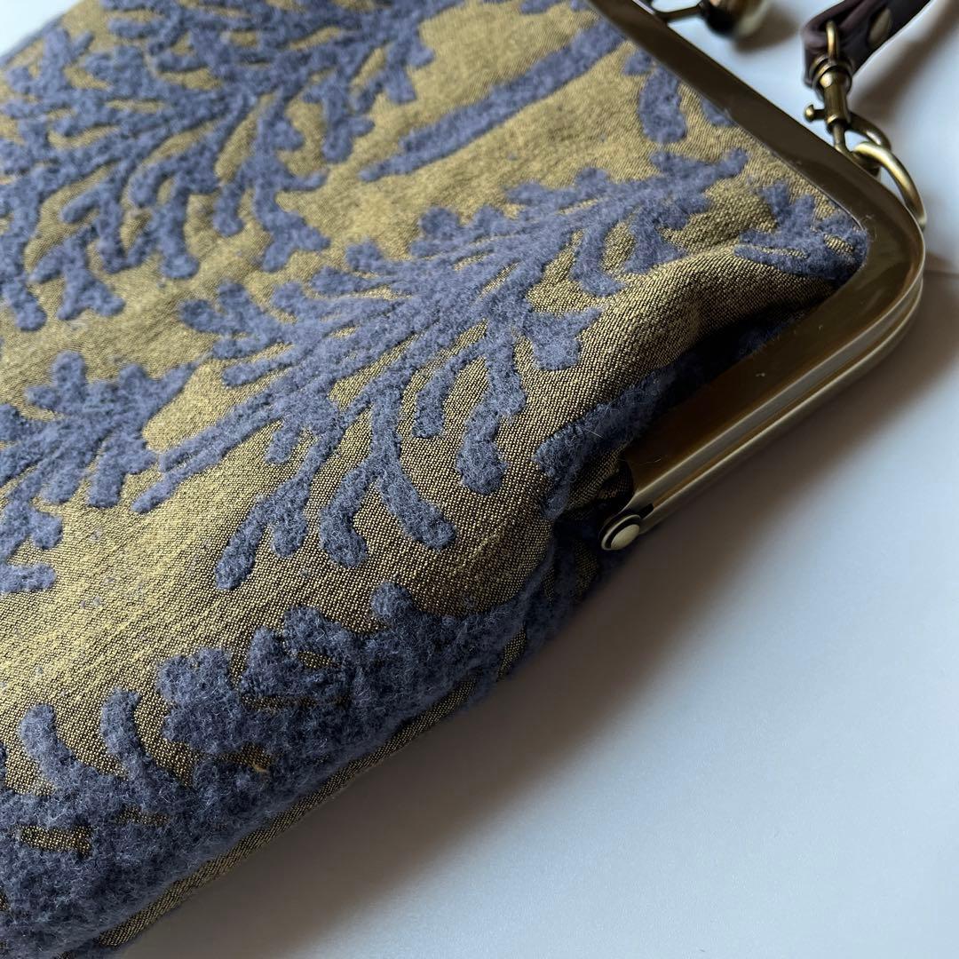 ハンドメイド　がま口バッグ　ミナペルホネン　metsä