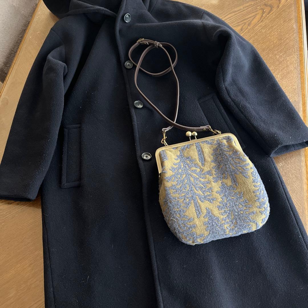 ハンドメイド　がま口バッグ　ミナペルホネン　metsä
