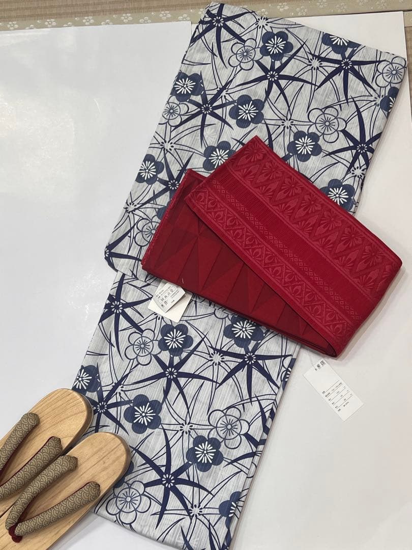 浴衣　帯　下駄3点セット