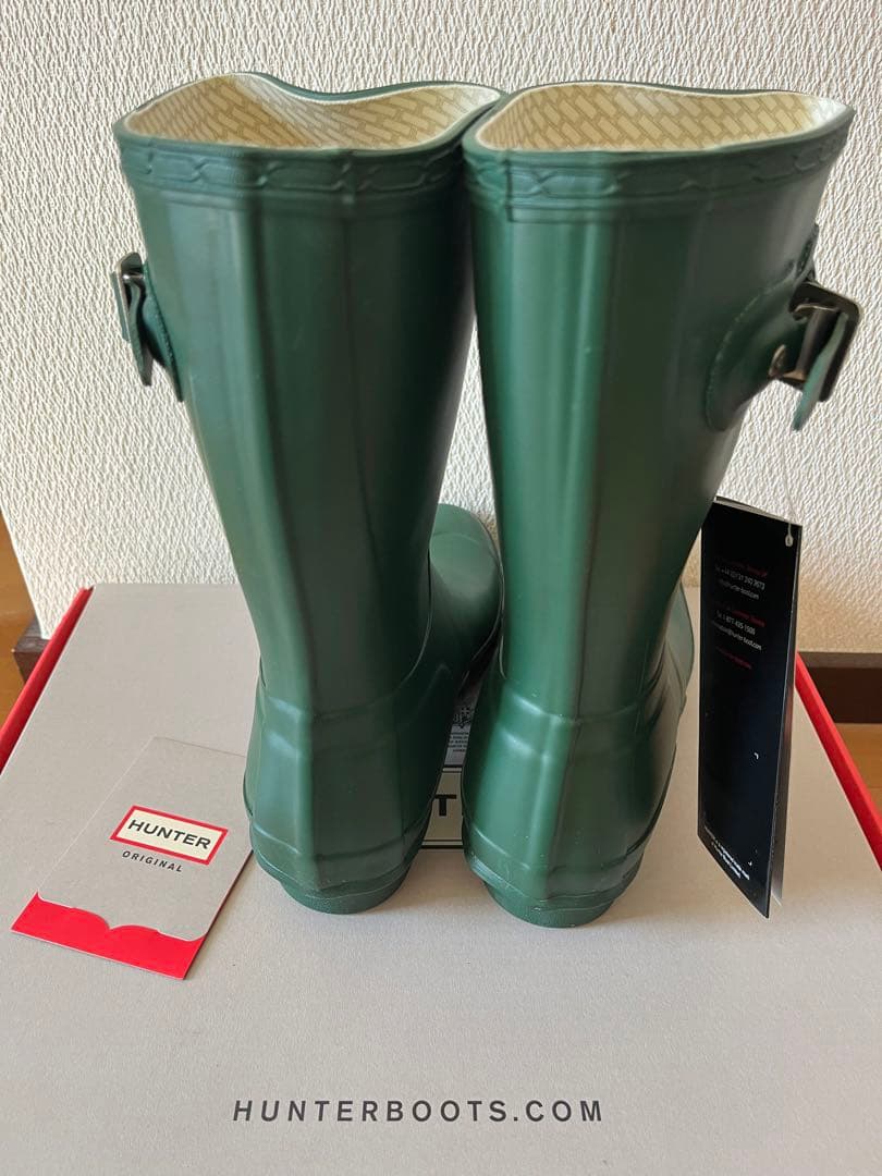 Hunterレインブーツ ミドル丈(22㎝)美品