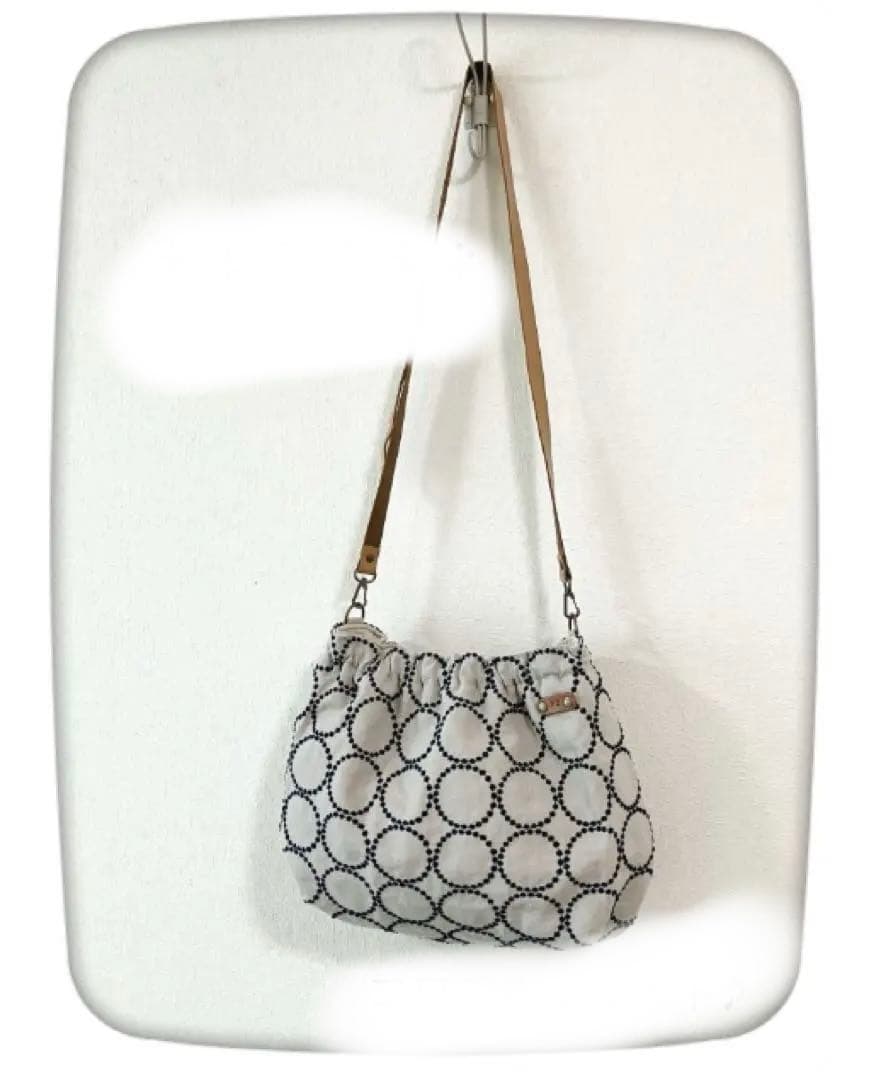 ミナペルホネン ショルダーバッグ タンバリンミックス ハンドメイド