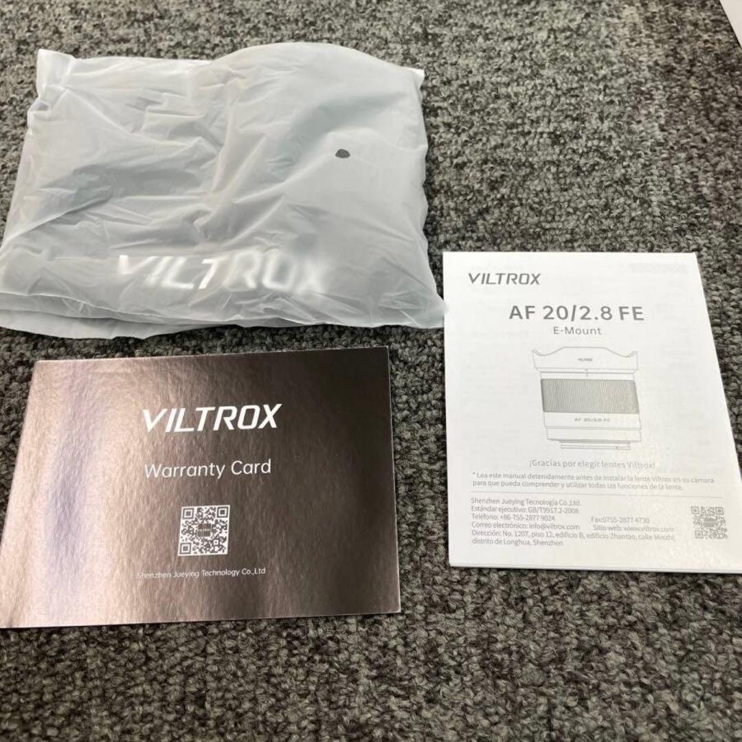 レンズ(単焦点) VILTROX AF 20mm f2.8 FE