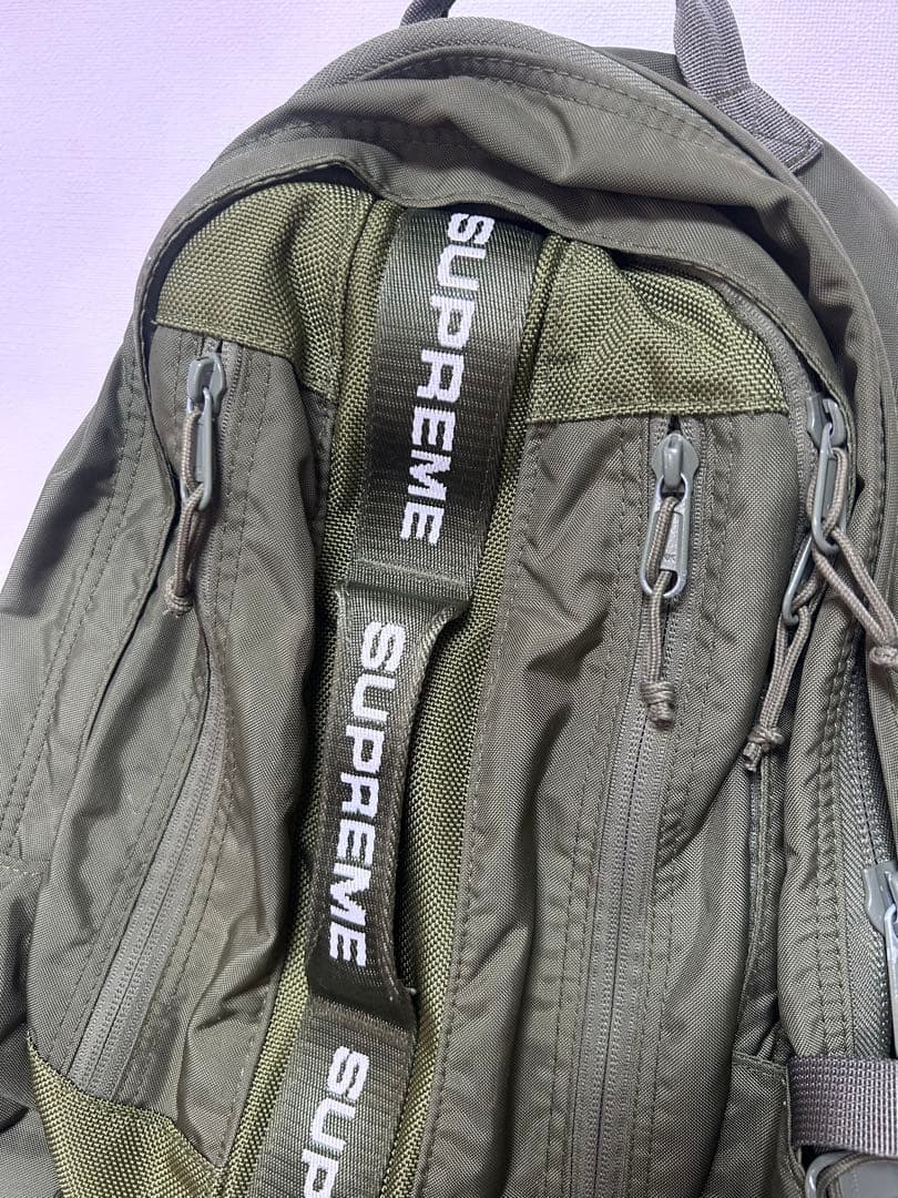 Supreme オリーブ バックパック
