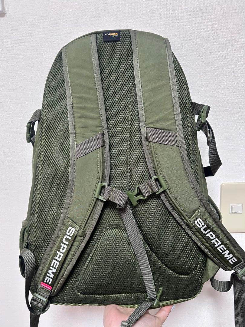 Supreme オリーブ バックパック