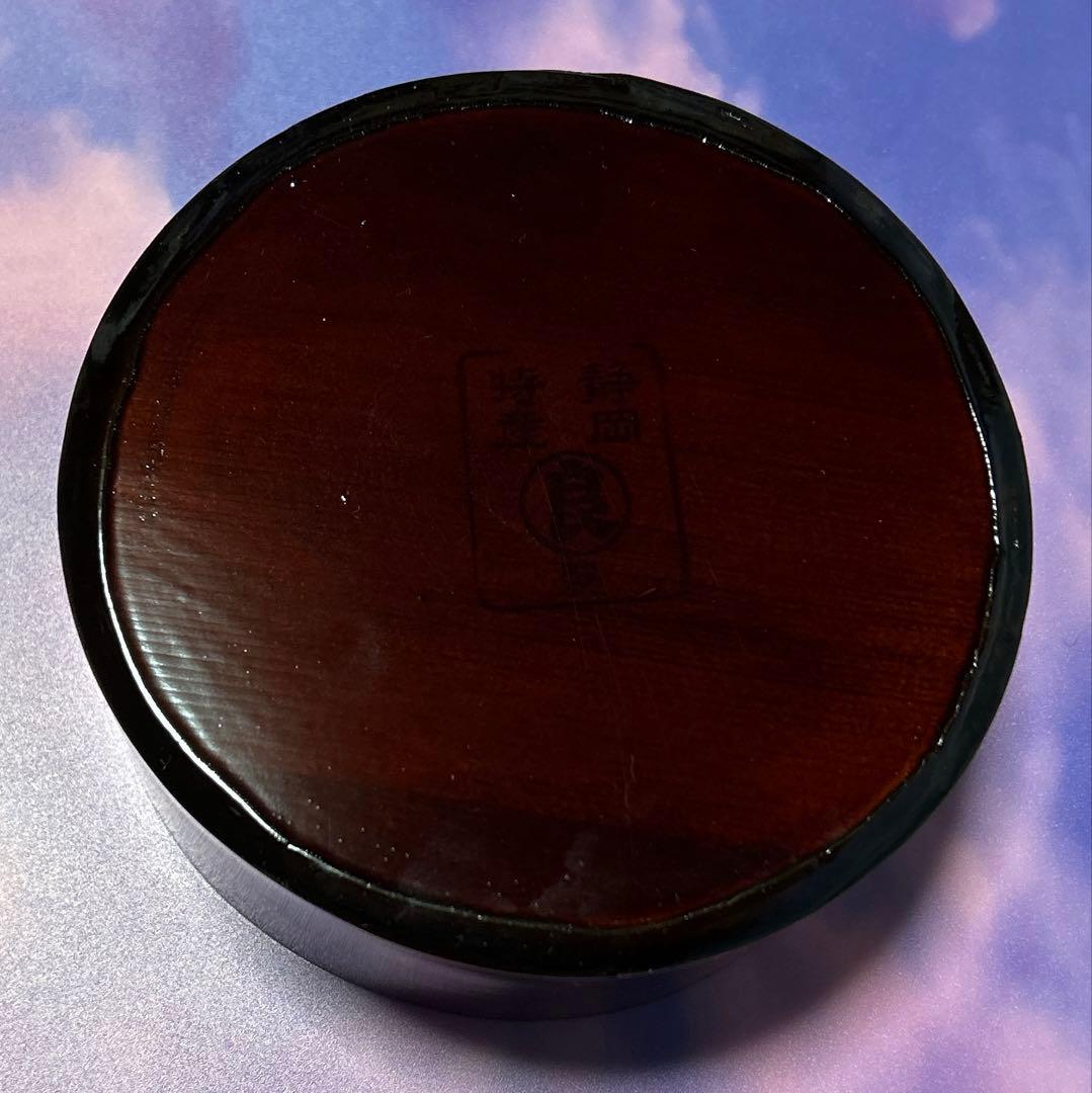 未使用品 井川メンパ 漆器 丸型 仕切り付きお弁当箱 丸型 1号 望月良秋
