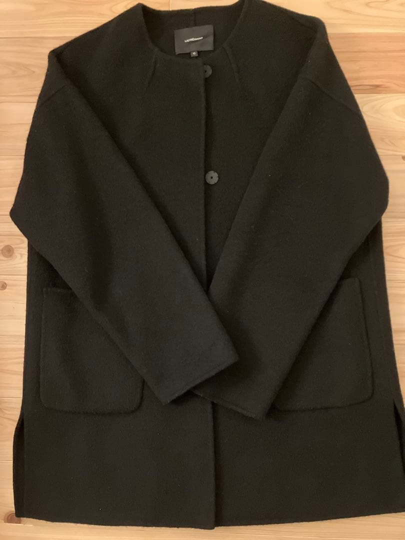 【美品】ロートレアモン　ブラック　リバーコート サイズ40