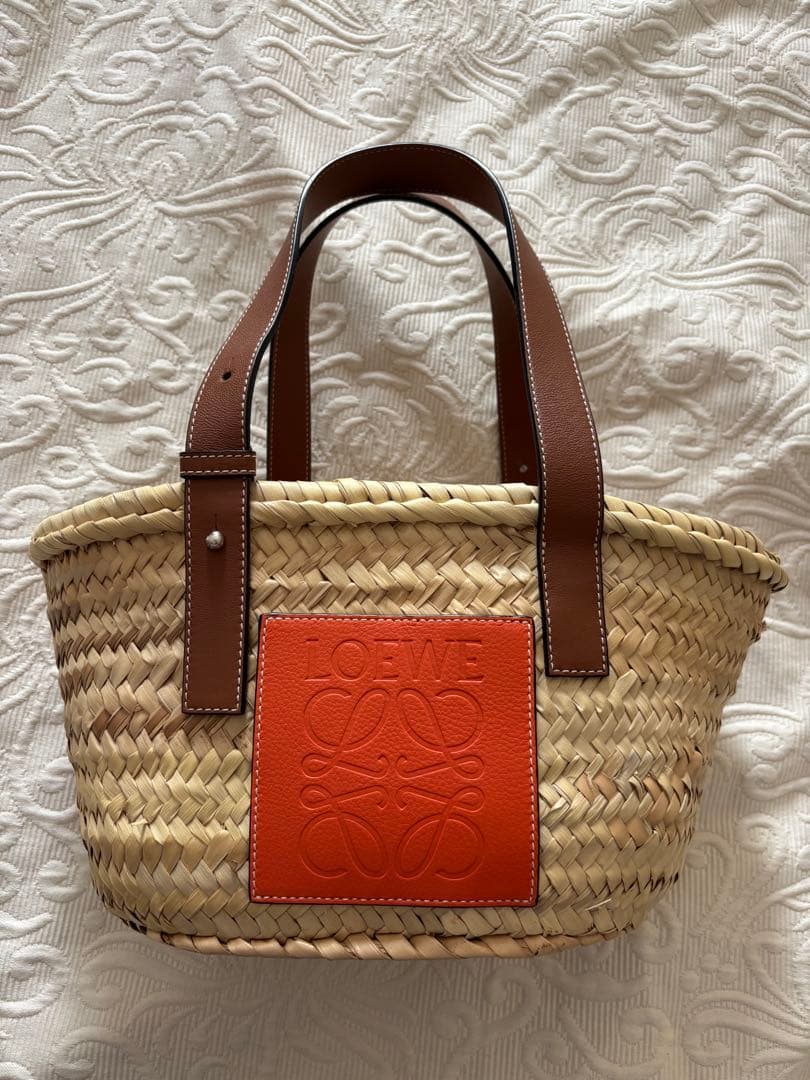 【正規品】 ロエベ LOEWE バスケットラフィア スモール Sサイズ