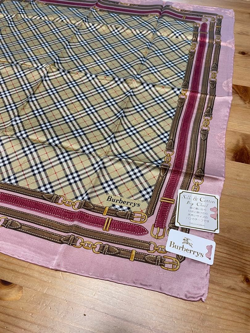 s*y様 Burberrys ピンク チェック柄 ハンカチ 5枚セット
