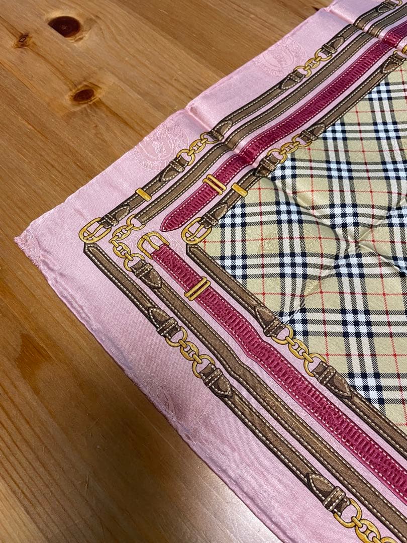 s*y様 Burberrys ピンク チェック柄 ハンカチ 5枚セット