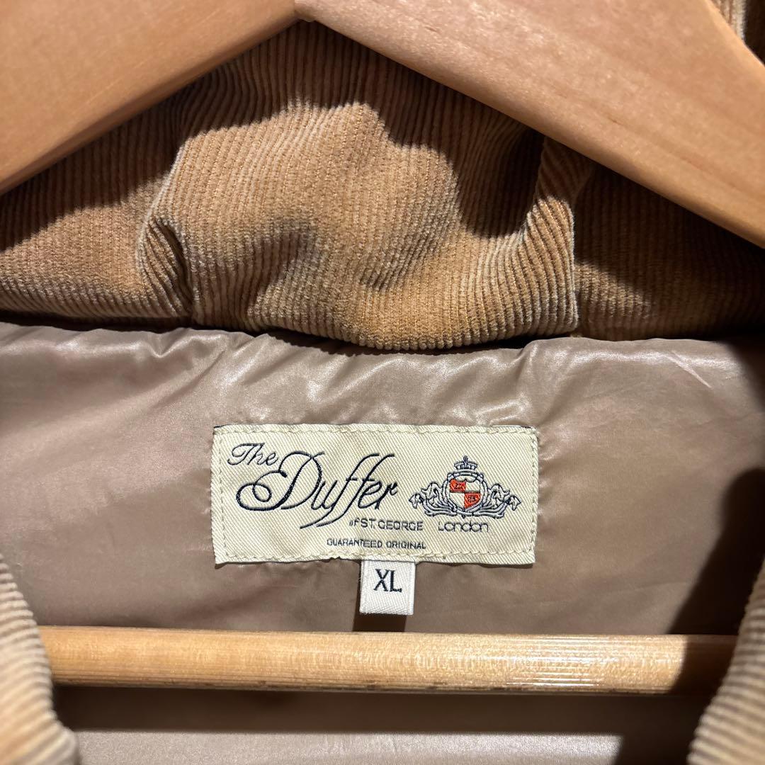 The Duffer ベージュ ボリュームネック ダウンベスト　XL
