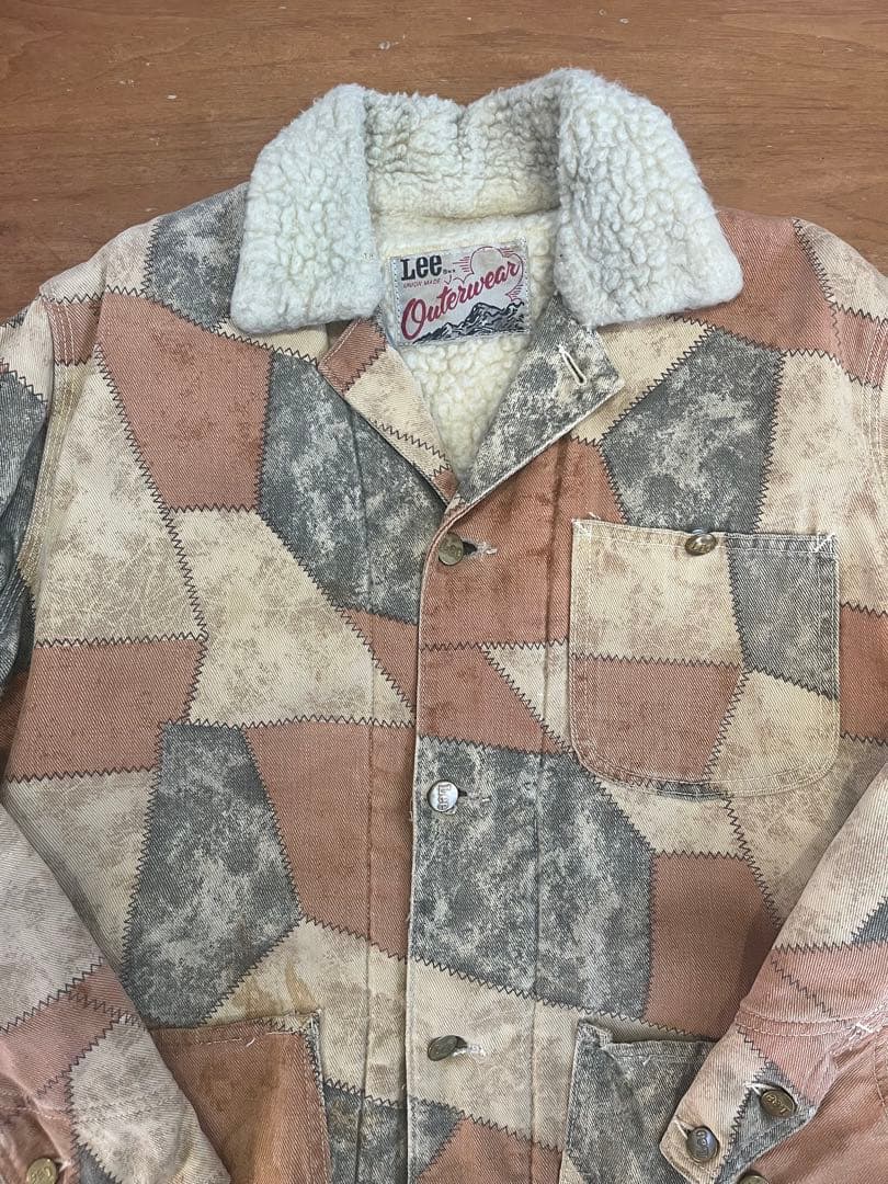 【値下げ中】70s Lee ヴィンテージ パッチワークボアジャケット