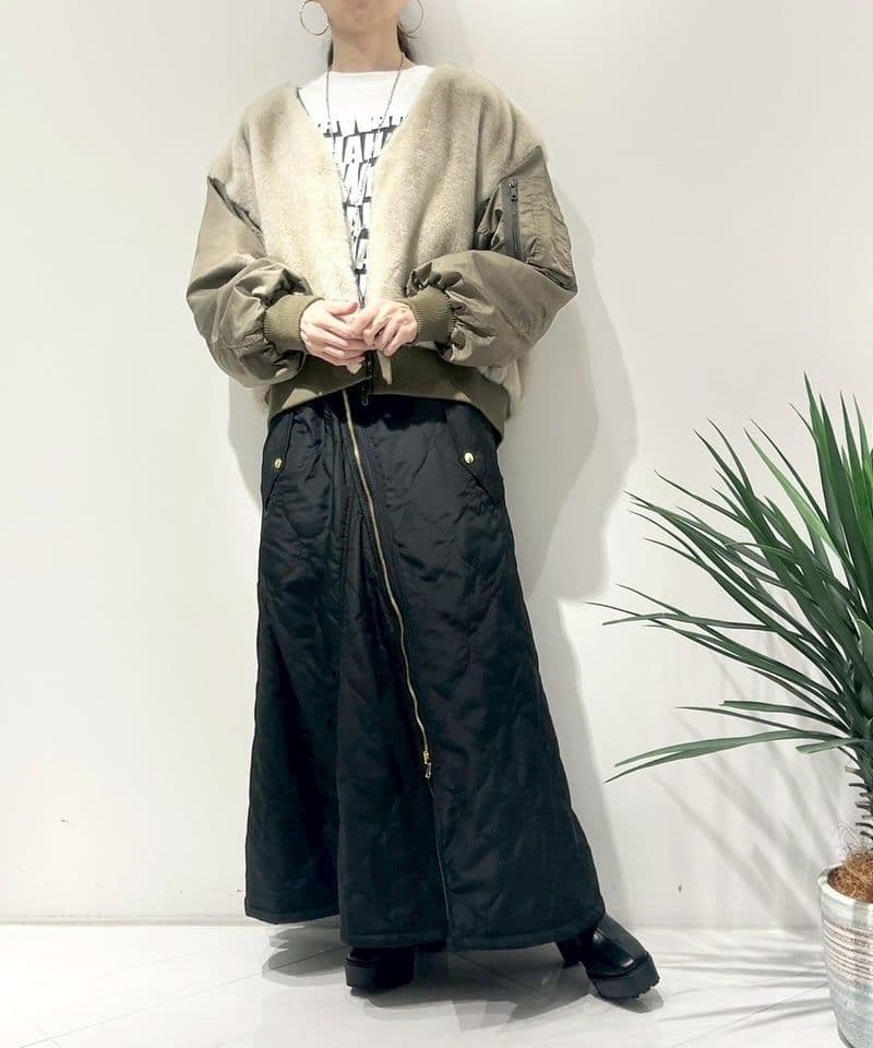 RISLEY リズレー　Vネックファーブルゾン