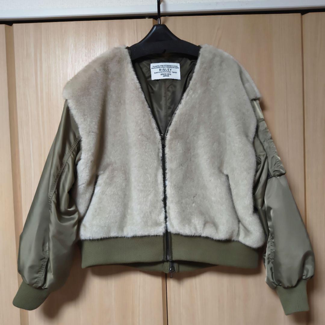 RISLEY リズレー　Vネックファーブルゾン