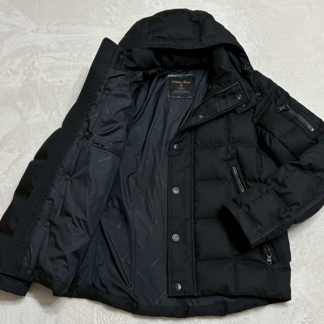美品✨ ナノユニーバース　西川ダウン　G2 ダウンジャケット　ブラック　M
