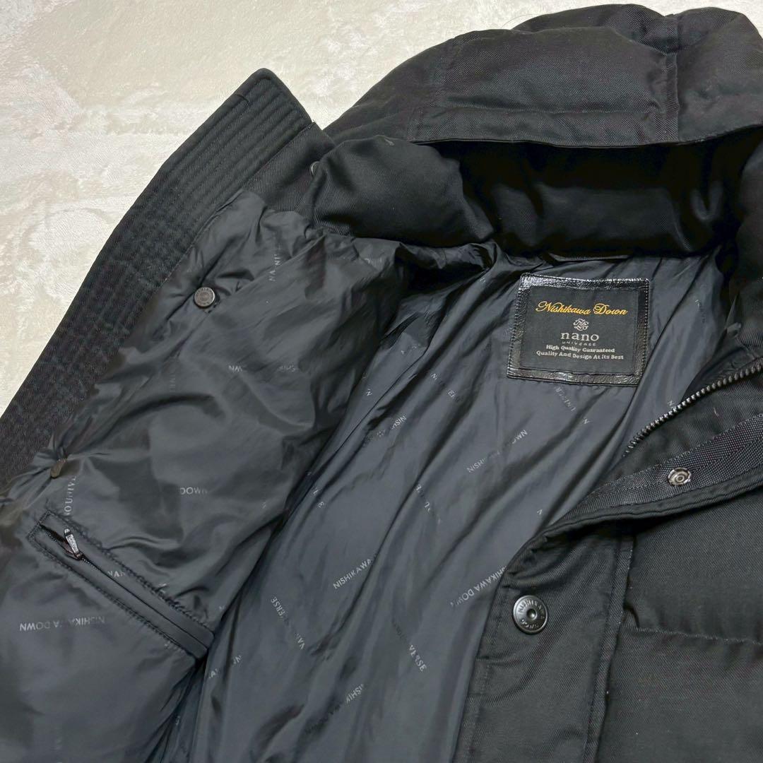 美品✨ ナノユニーバース　西川ダウン　G2 ダウンジャケット　ブラック　M