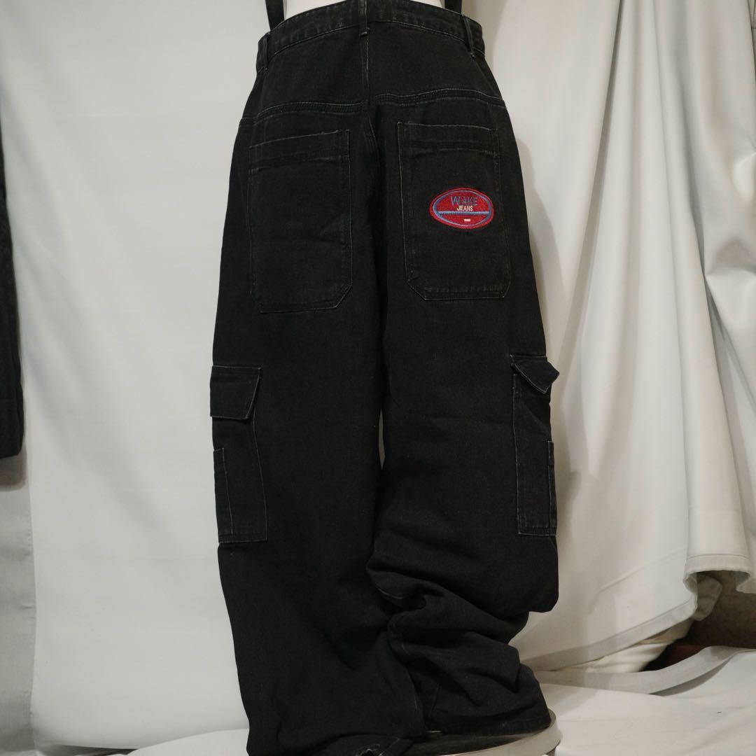 パンツ 2000's archive Black buggy denim y2k