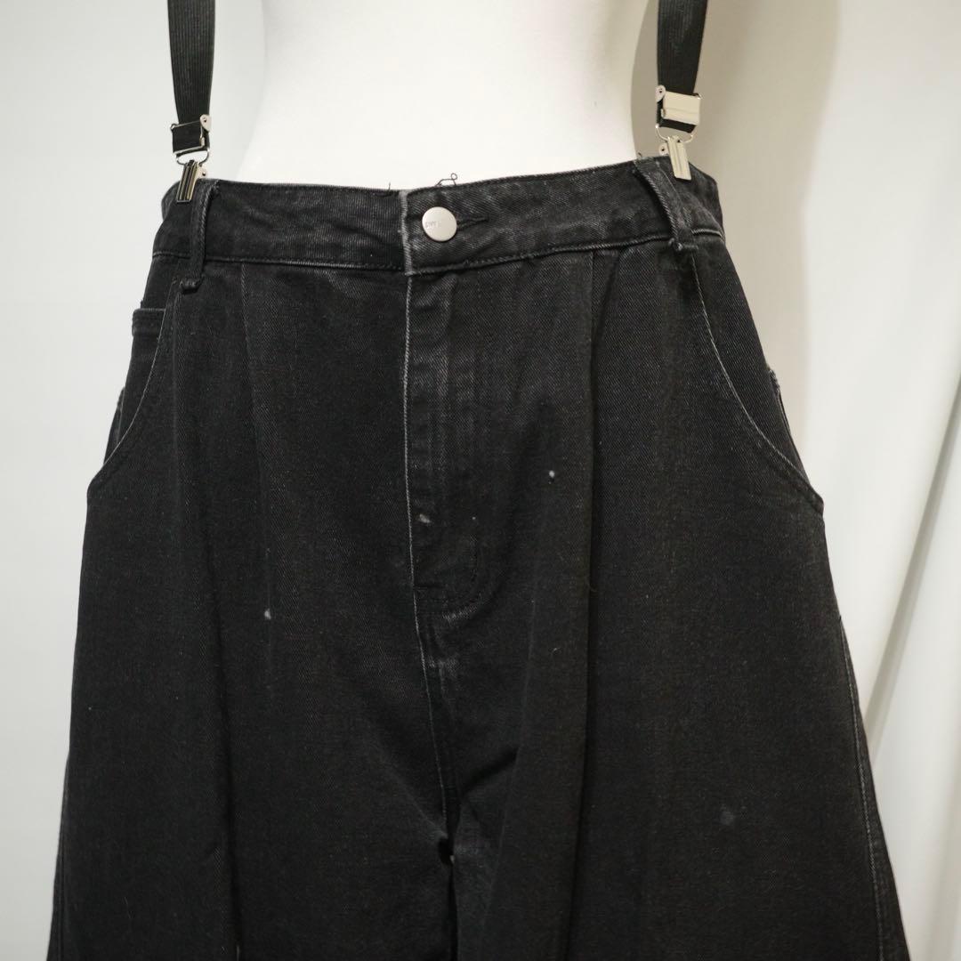 パンツ 2000's archive Black buggy denim y2k