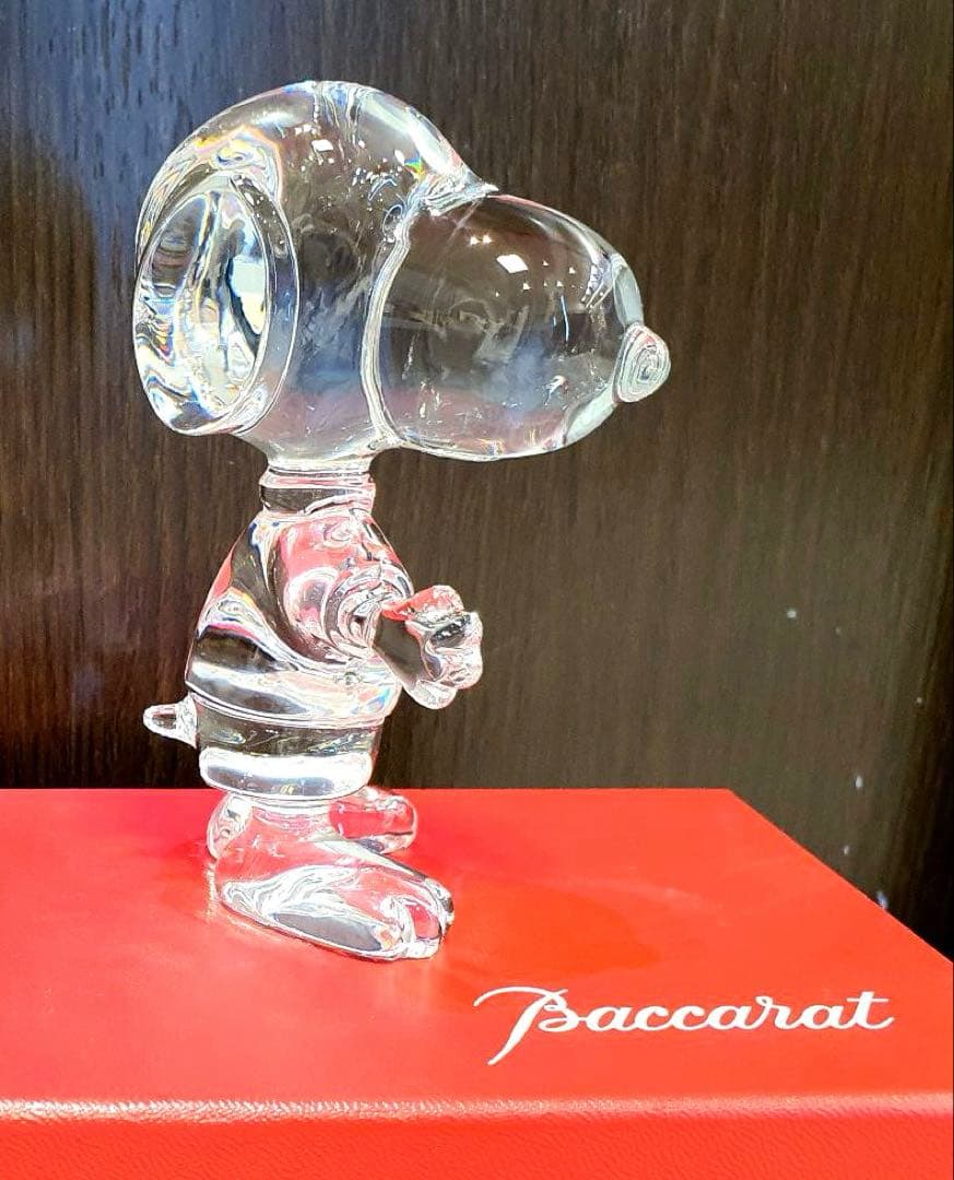 未使用✨Baccarat バカラ スヌーピー オブジェ クリスタルガラス✨