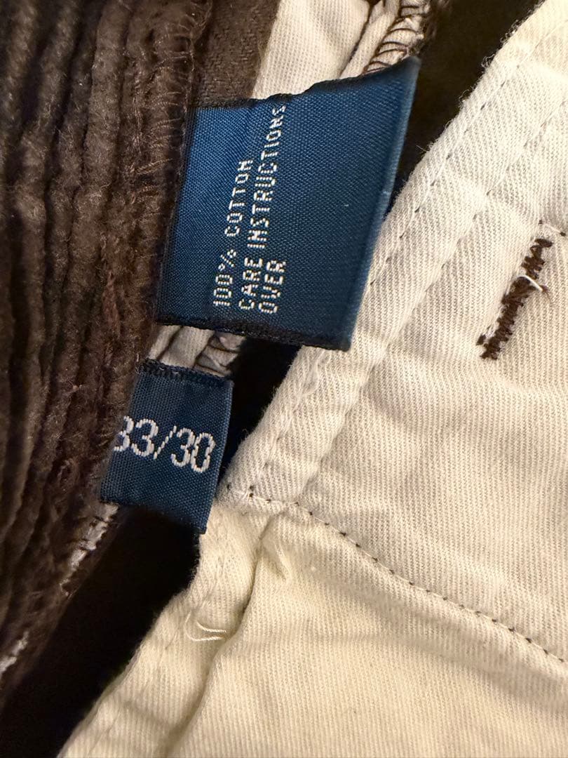 90s ラルフローレン 太畝 コーデュロイパンツ andrew ブラウン W33