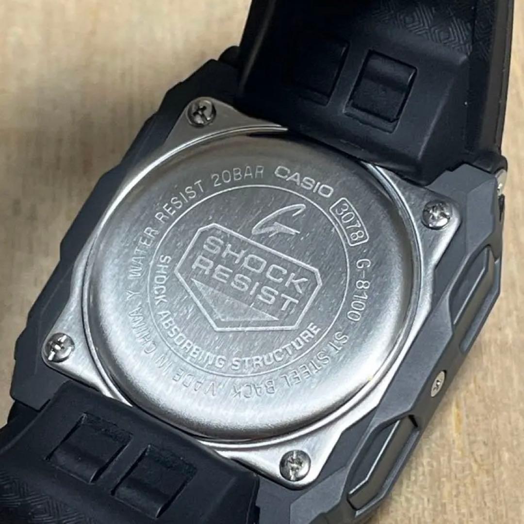 【極美品】G-SHOCK G-8100 マットブラック デュアルイルミネーター