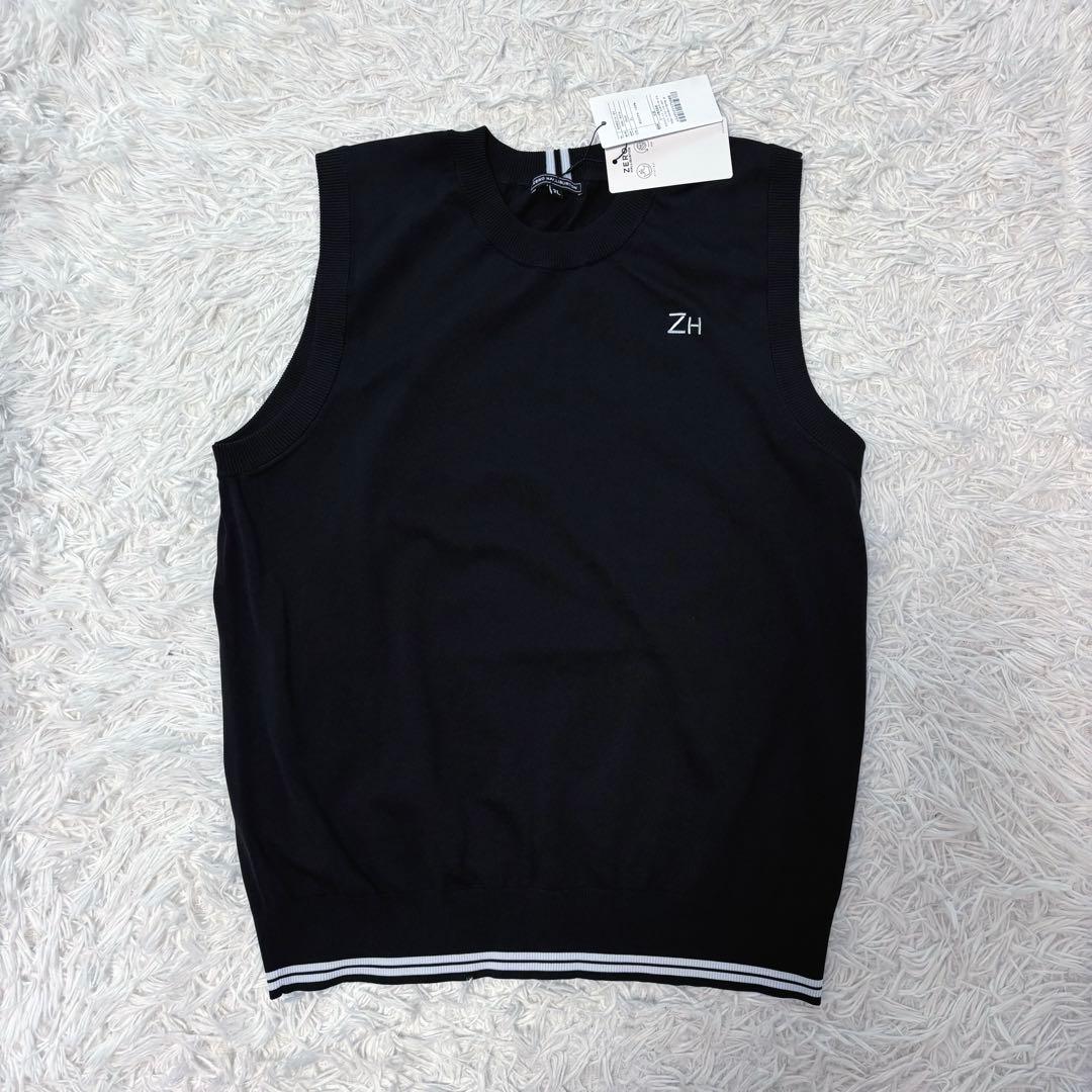 新品 大きいサイズ ゼロハリバートン ニットセーター ベスト Vネック ゴルフ