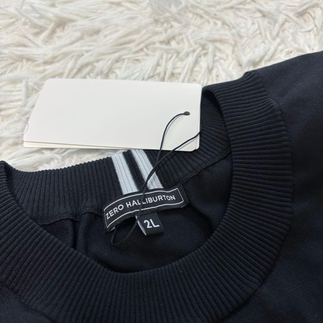 新品 大きいサイズ ゼロハリバートン ニットセーター ベスト Vネック ゴルフ