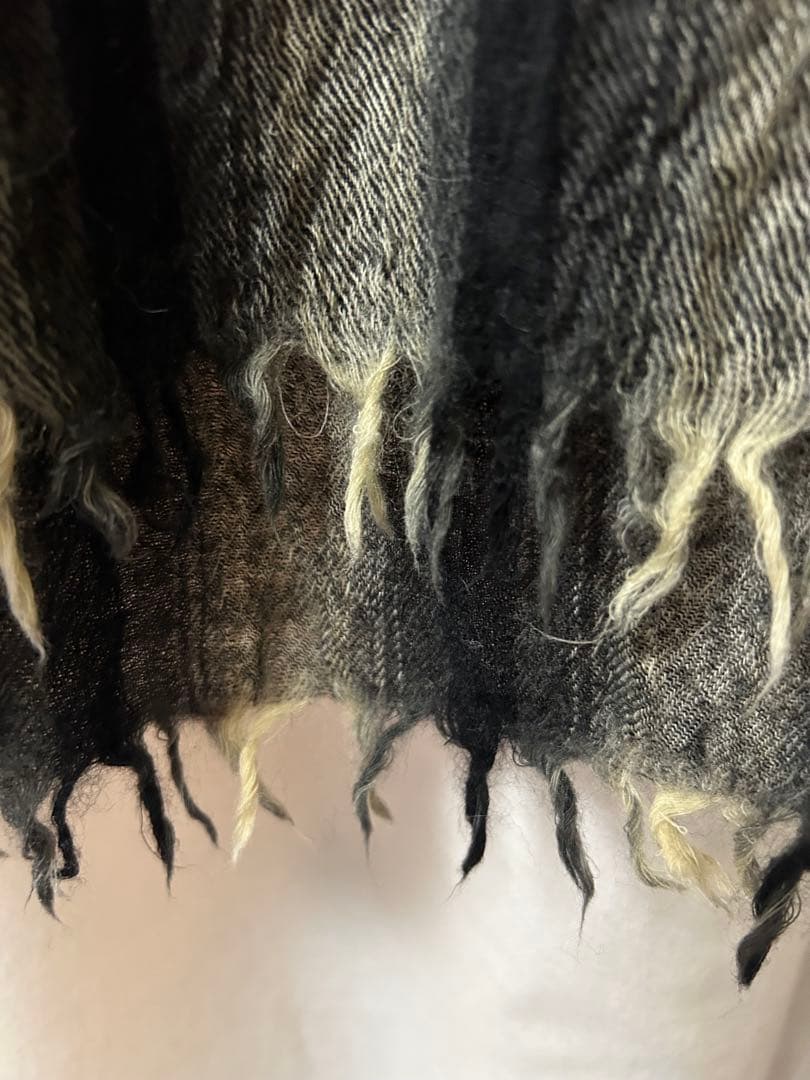 RRL オンブレチェック　ストール　ウール