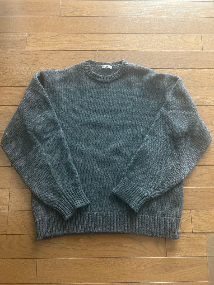 トップス AURALEE 24AW WOOL SOFT CORD KNIT P/O