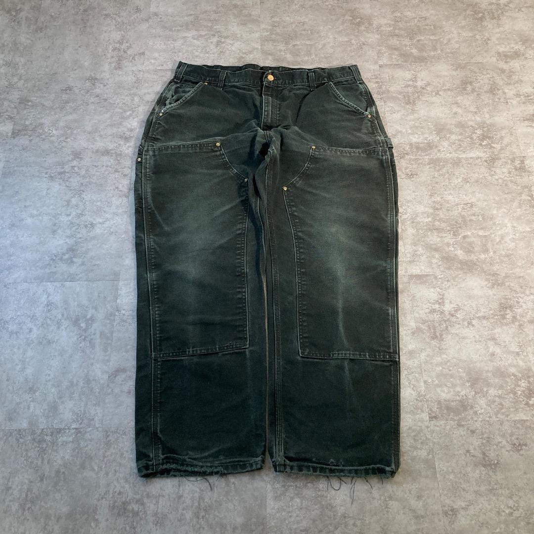 00s ブラック ダブルニー カーハート 38×30