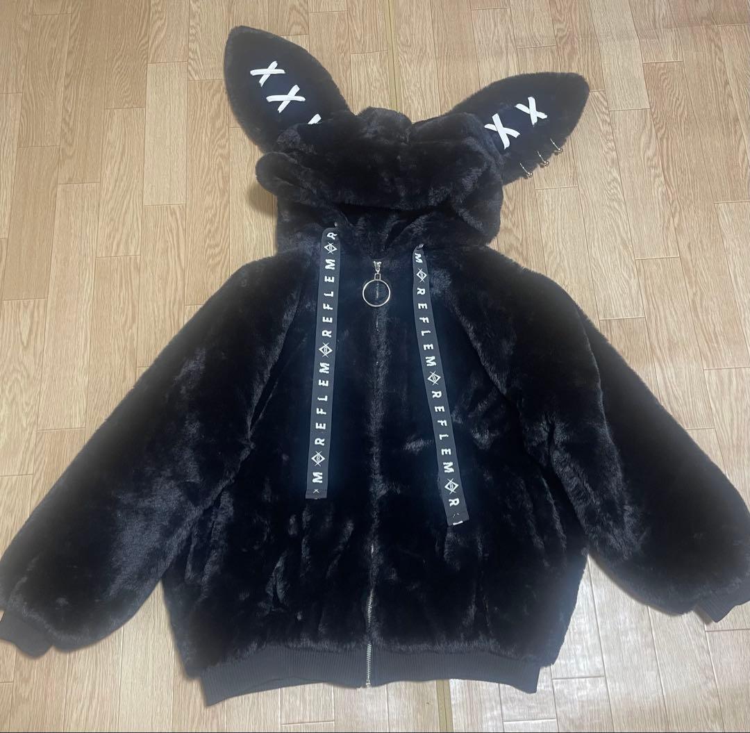 美品‼️REFLEMうさ耳パーカー地雷系