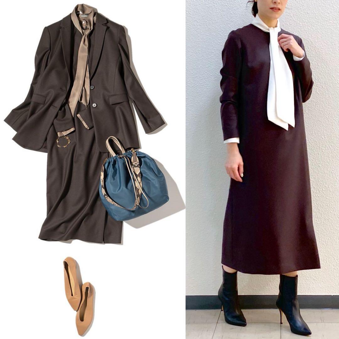 theory luxe 21AW ウォッシャブル SAXONY ワンピース