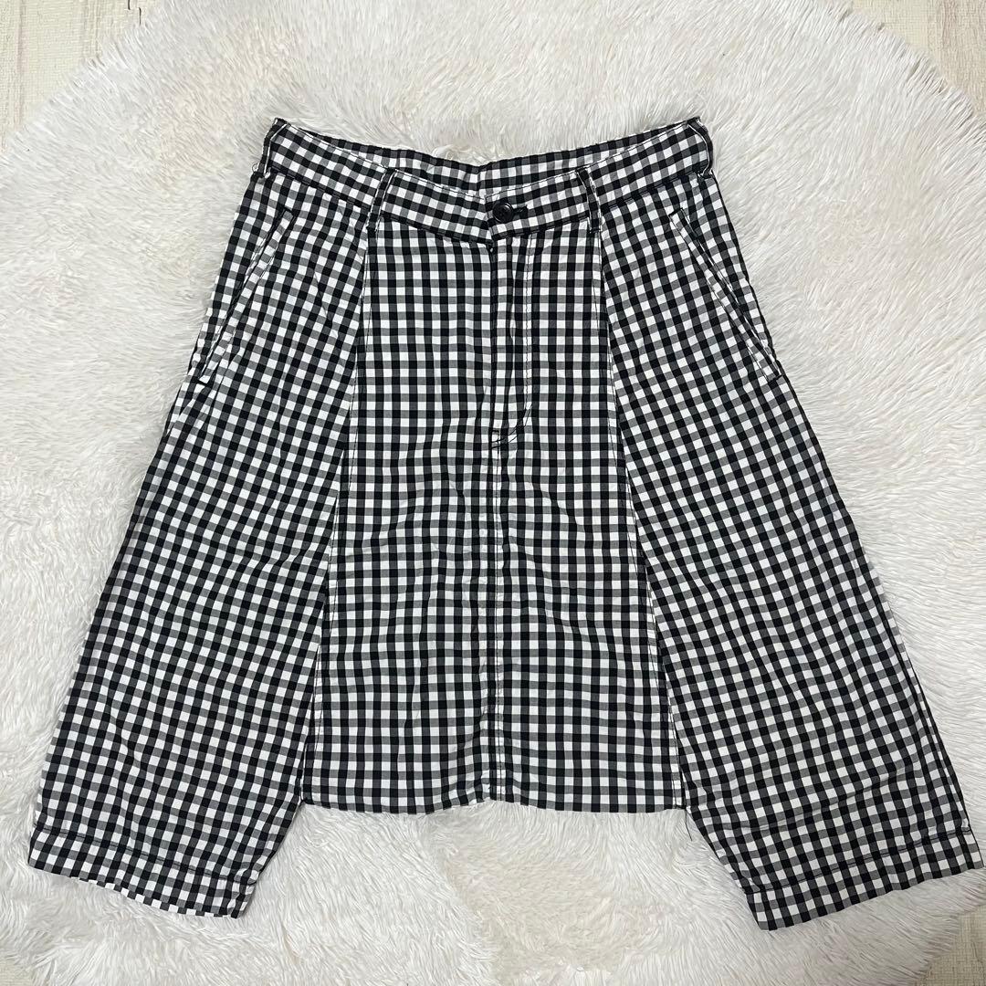 BLACK COMME des GARCONS ギンガムチェック サルエルパンツ