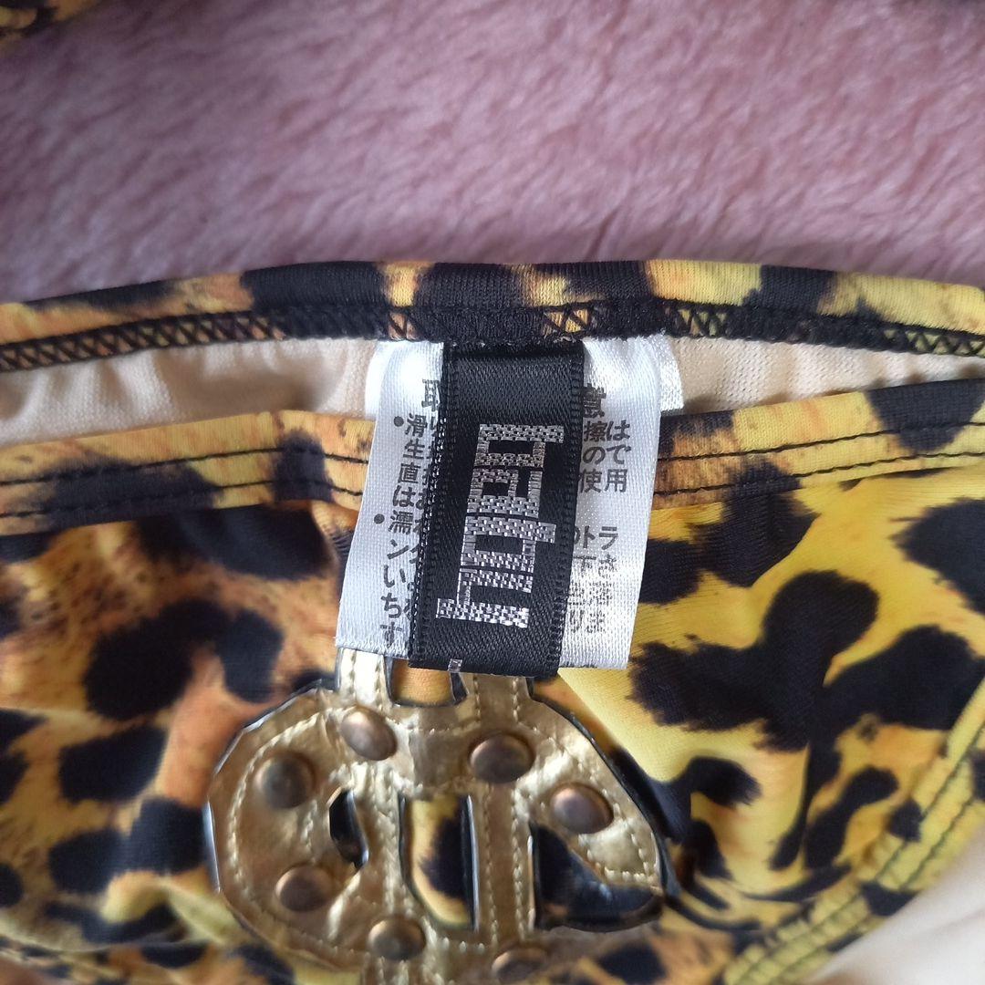 ヒョウ柄ドルマークビキニ M