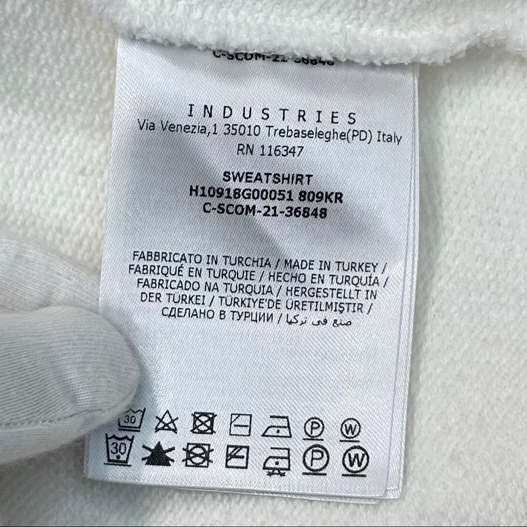 【ほぼ新品】希少XXL モンクレール スウェット トレーナー ワッペン ロゴ 白