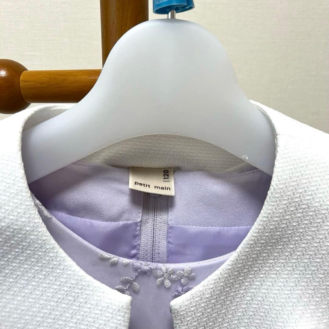 入学式 卒園式 ドレス・くつ下セット 120cm 19cm petit main