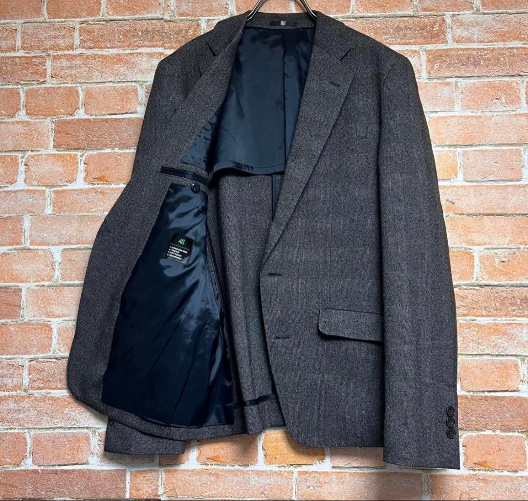 【美品】スーツセレクト　上下スーツ　4s y4 洗える　セットアップ　グレー