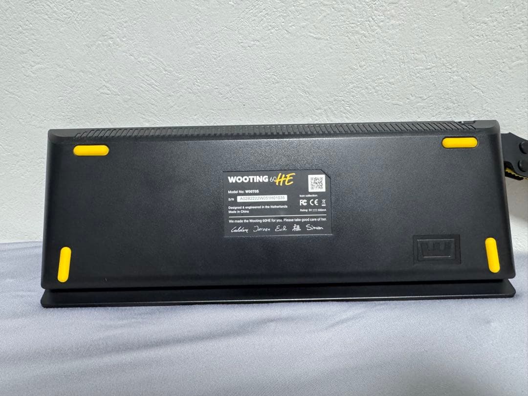 Wooting 60HE ガラスマウスパッド