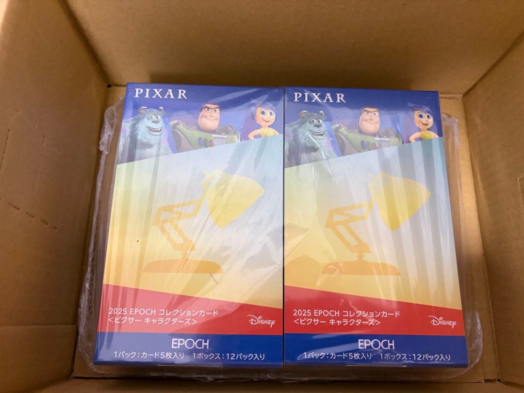 新品未開封 2BOX EPOCH ディズニーコレクションカード PIXAR