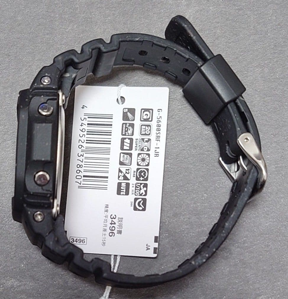 未使用 G-SHOCK G-5600SRF-1JR ブラック