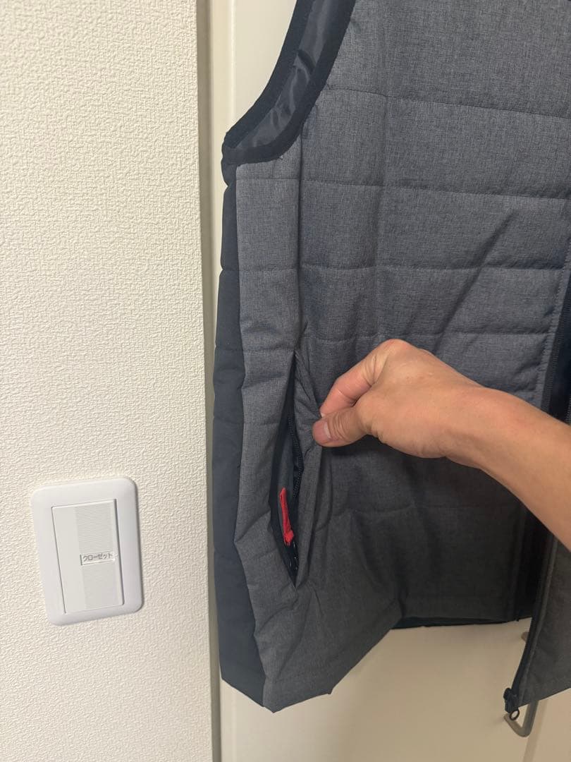 限定品　Snap-on ジップアップベスト スナップオン 黒/グレー　Mサイズ