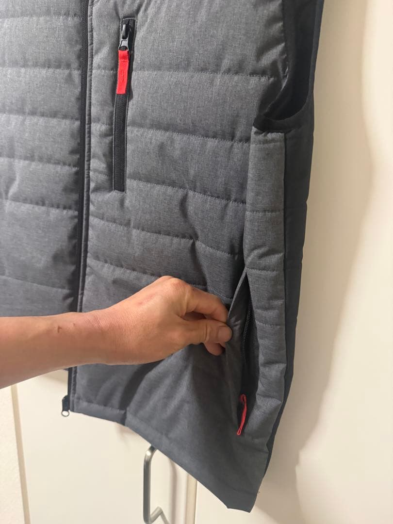 限定品　Snap-on ジップアップベスト スナップオン 黒/グレー　Mサイズ